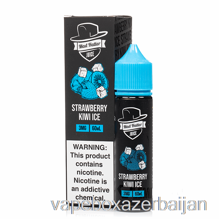 E-Juice Vape Strawberry Kiwi ICE - Mad Hatter - 60mL 3mg